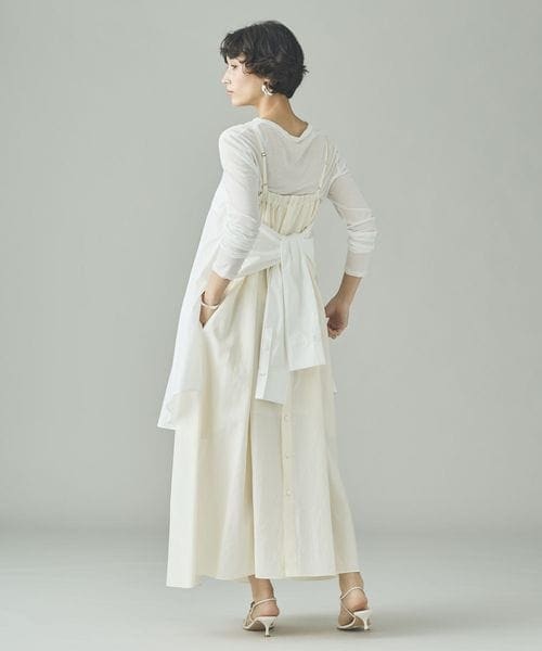 【カレンソロジー】ホワイト FREE Curensology（カレンソロジー）の「シャツコンビワンピース（）」 - WEAR