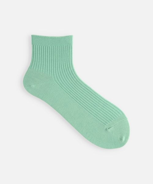靴下屋(クツシタヤ)の「2×2リブショートソックス/011134590(その他・レディース・オフホワイト01/サラシ09/シルバーグレー10/クロ12/チャコールモク18/リネンベージュ20/モスブラウン24/グレージュ29/ピンク31/エンジェルピンク36/ビビッドピンク37/ノーマルレッド42/ダークレッド44/ヴィンテージレッド48/クリーム60/クロムイエロー64/イエロー66/グリーン72/マッチャ75/メロン77/ミントサックス80/スモーキーサックス81/サックス83/コン84/ダークターコイズ85/パンチブルー88/インディゴ89/ラベンダー96・F)」の22枚目の写真