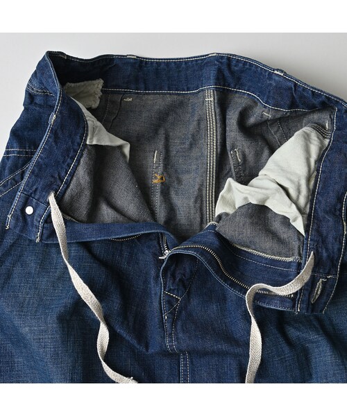 45R（フォーティファイブアール）の「ワークインディゴのペインタースカート（重）（スカート・レディース・75-インディゴ 重・02-M/03-L）」の14枚目の写真