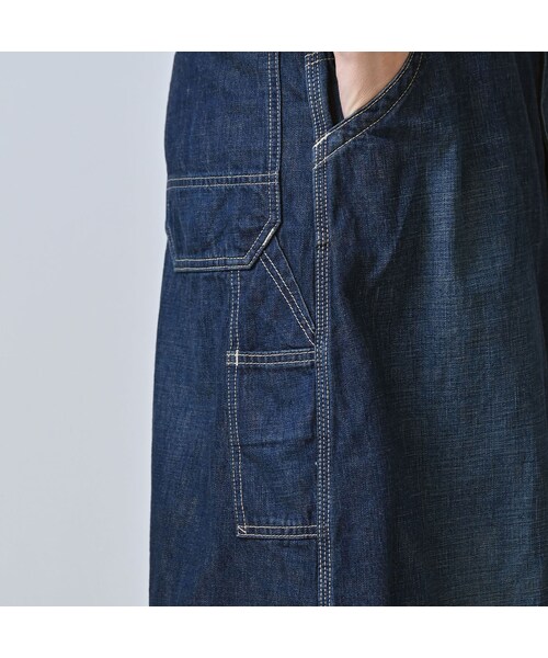 45R（フォーティファイブアール）の「ワークインディゴのペインタースカート（重）（スカート・レディース・75-インディゴ 重・02-M/03-L）」の9枚目の写真