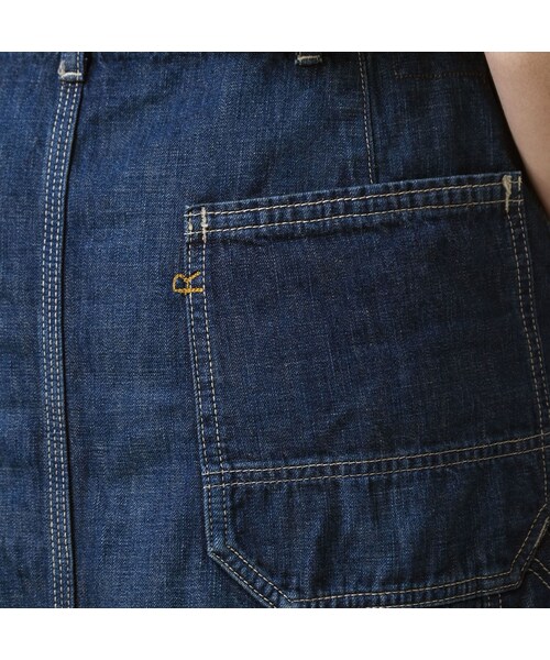 45R（フォーティファイブアール）の「ワークインディゴのペインタースカート（重）（スカート・レディース・75-インディゴ 重・02-M/03-L）」の11枚目の写真