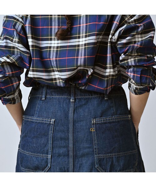 45R（フォーティファイブアール）の「ワークインディゴのペインタースカート（重）（スカート・レディース・75-インディゴ 重・02-M/03-L）」の10枚目の写真