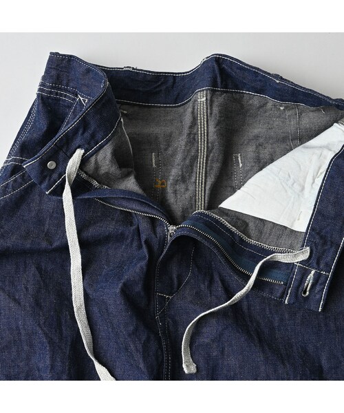 45R（フォーティファイブアール）の「ワークインディゴのペインタースカート（スカート・レディース・73-インディゴ・02-M/03-L/04-XL）」の12枚目の写真