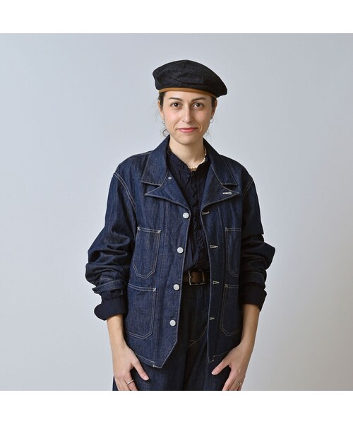 45R（フォーティファイブアール）の「ワークインディゴの908ジャンオール（ジャケット/アウター・レディース・73-インディゴ・01-XS/02-S/03-M/04-L）」の5枚目の写真