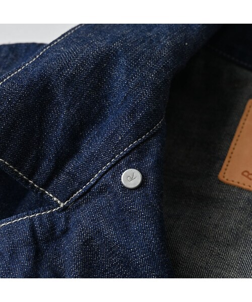 45R（フォーティファイブアール）の「ワークインディゴの908ジャンオール（ジャケット/アウター・レディース・73-インディゴ・01-XS/02-S/03-M/04-L）」の19枚目の写真