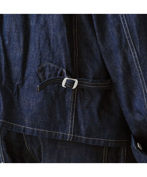 45R（フォーティファイブアール）の「ワークインディゴの908ジャンオール（ジャケット/アウター・レディース・73-インディゴ・01-XS/02-S/03-M/04-L）」の16枚目の写真