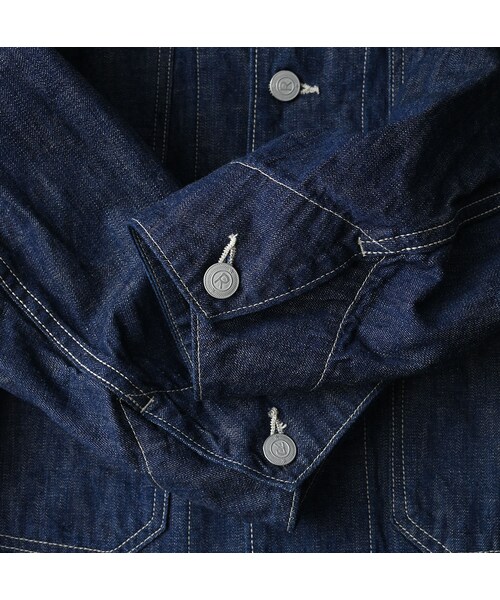 45R（フォーティファイブアール）の「ワークインディゴの908ジャンオール（ジャケット/アウター・レディース・73-インディゴ・01-XS/02-S/03-M/04-L）」の21枚目の写真