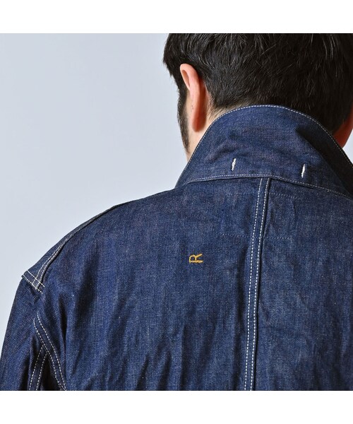 45R（フォーティファイブアール）の「ワークインディゴの908ジャンオール（ジャケット/アウター・レディース・73-インディゴ・01-XS/02-S/03-M/04-L）」の15枚目の写真