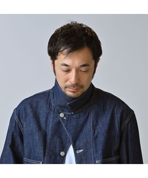 45R（フォーティファイブアール）の「ワークインディゴの908ジャンオール（ジャケット/アウター・レディース・73-インディゴ・01-XS/02-S/03-M/04-L）」の13枚目の写真