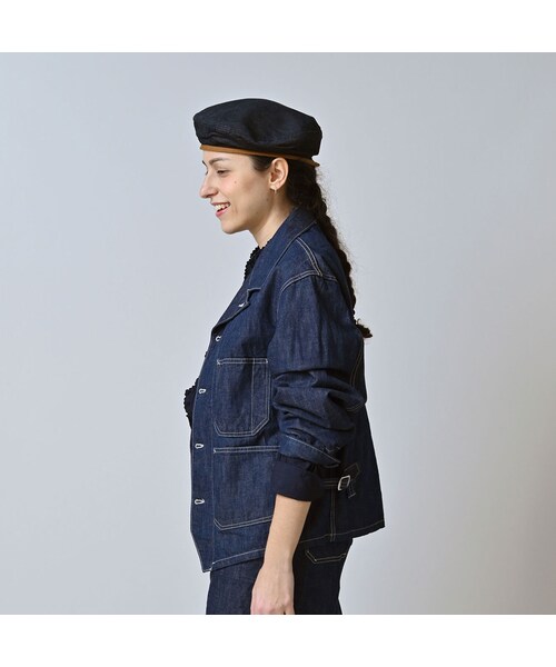 45R（フォーティファイブアール）の「ワークインディゴの908ジャンオール（ジャケット/アウター・レディース・73-インディゴ・01-XS/02-S/03-M/04-L）」の6枚目の写真