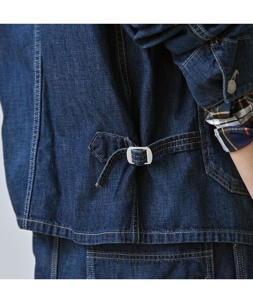 45R（フォーティファイブアール）の「ワークインディゴの908ジャンオール（重）（ジャケット/アウター・レディース・75-インディゴ 重・01-XS/02-S/03-M/04-L/05-XL）」の14枚目の写真