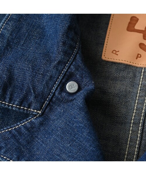 45R（フォーティファイブアール）の「ワークインディゴの908ジャンオール（重）（ジャケット/アウター・レディース・75-インディゴ 重・01-XS/02-S/03-M/04-L/05-XL）」の16枚目の写真