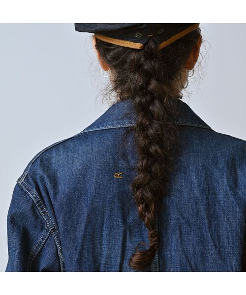 45R（フォーティファイブアール）の「ワークインディゴの908ジャンオール（重）（ジャケット/アウター・レディース・75-インディゴ 重・01-XS/02-S/03-M/04-L/05-XL）」の13枚目の写真