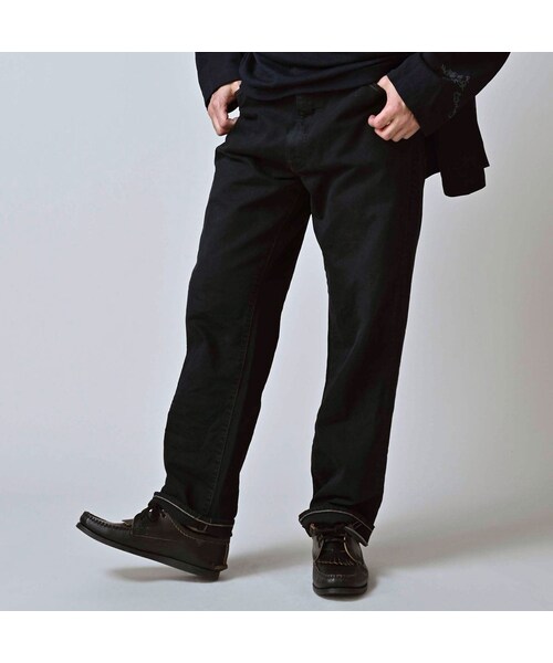 45R（フォーティファイブアール）の「ライ麦デニムのクロスビー5（再び・重 ブラック）（パンツ・レディース・62-R66 股下70cm/63-R66 股下75cm・06-32インチ/08-34インチ）」の9枚目の写真