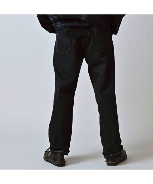 45R（フォーティファイブアール）の「ライ麦デニムのクロスビー5（再び・重 ブラック）（パンツ・レディース・62-R66 股下70cm/63-R66 股下75cm・06-32インチ/08-34インチ）」の11枚目の写真