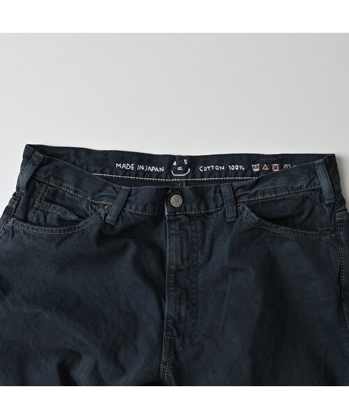 45R（フォーティファイブアール）の「ライ麦デニムのクロスビー5（再び・淡 ブラック）（パンツ・レディース・62-R66 股下70cm/63-R66 股下75cm・08-34インチ）」の15枚目の写真