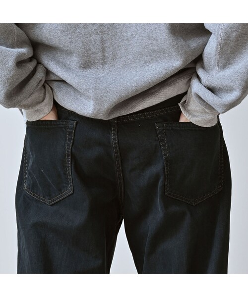 45R（フォーティファイブアール）の「ライ麦デニムのクロスビー5（再び・淡 ブラック）（パンツ・レディース・62-R66 股下70cm/63-R66 股下75cm・08-34インチ）」の13枚目の写真