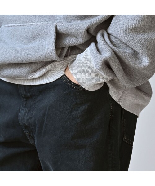 45R（フォーティファイブアール）の「ライ麦デニムのクロスビー5（再び・淡 ブラック）（パンツ・レディース・62-R66 股下70cm/63-R66 股下75cm・08-34インチ）」の12枚目の写真