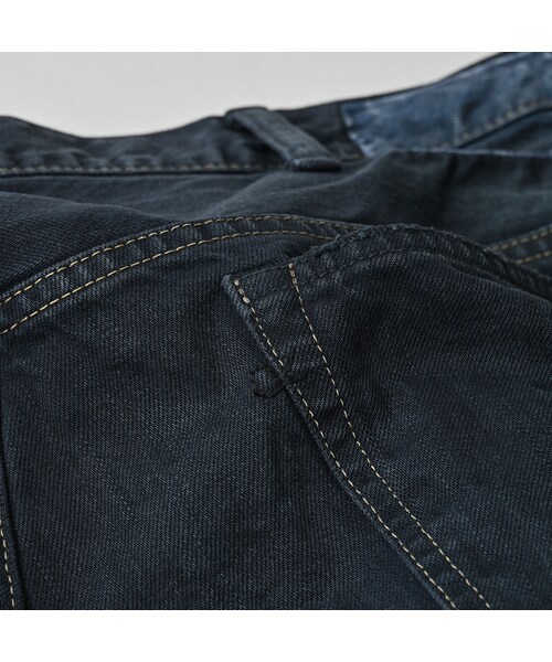 45R（フォーティファイブアール）の「ライ麦デニムのクロスビー5（再び・淡 ブラック）（パンツ・レディース・62-R66 股下70cm/63-R66 股下75cm・08-34インチ）」の21枚目の写真