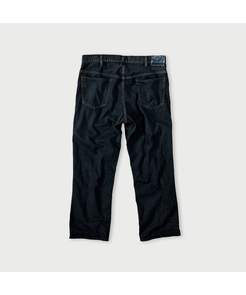 45R（フォーティファイブアール）の「ライ麦デニムのクロスビー5（再び・淡 ブラック）（パンツ・レディース・62-R66 股下70cm/63-R66 股下75cm・08-34インチ）」の3枚目の写真