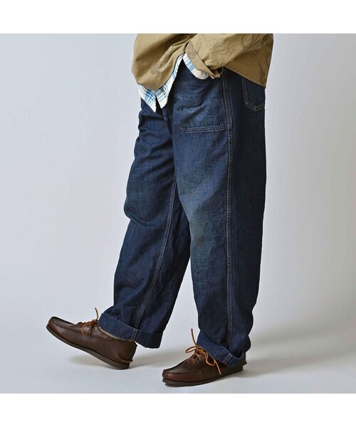 45R（フォーティファイブアール）の「ワークインディゴの908ペインターパンツ（重）（パンツ・レディース・75-インディゴ 重・01-XS/02-S/03-M/04-L/05-XL）」の9枚目の写真