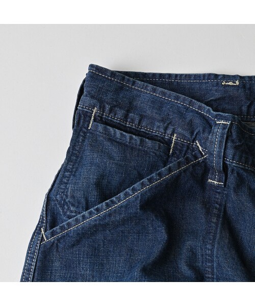 45R（フォーティファイブアール）の「ワークインディゴの908ペインターパンツ（重）（パンツ・レディース・75-インディゴ 重・01-XS/02-S/03-M/04-L/05-XL）」の18枚目の写真