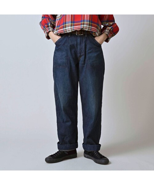 45R（フォーティファイブアール）の「ワークインディゴの908ペインターパンツ（重）（パンツ・レディース・75-インディゴ 重・01-XS/02-S/03-M/04-L/05-XL）」の5枚目の写真