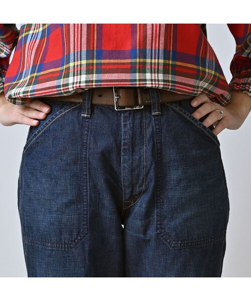 45R（フォーティファイブアール）の「ワークインディゴの908ペインターパンツ（重）（パンツ・レディース・75-インディゴ 重・01-XS/02-S/03-M/04-L/05-XL）」の11枚目の写真