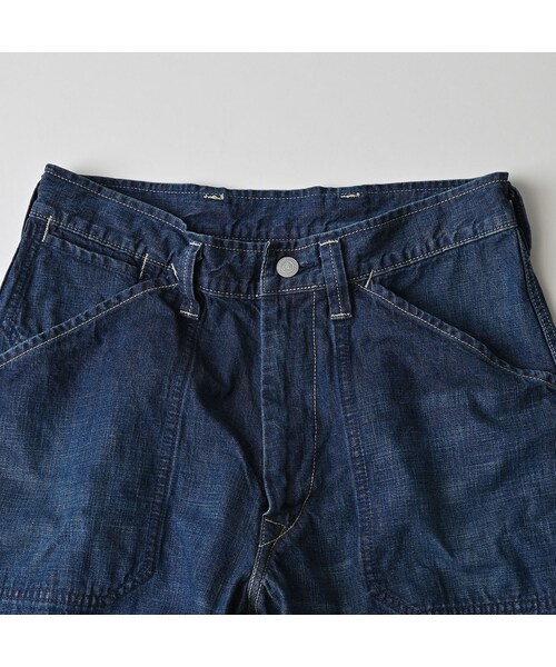 45R（フォーティファイブアール）の「ワークインディゴの908ペインターパンツ（重）（パンツ・レディース・75-インディゴ 重・01-XS/02-S/03-M/04-L/05-XL）」の15枚目の写真
