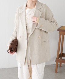 COLLAGE GALLARDAGALANTE（コラージュガリャルダガランテ）の「コットンリネンオーバーダブルジャケット（テーラードジャケット）」