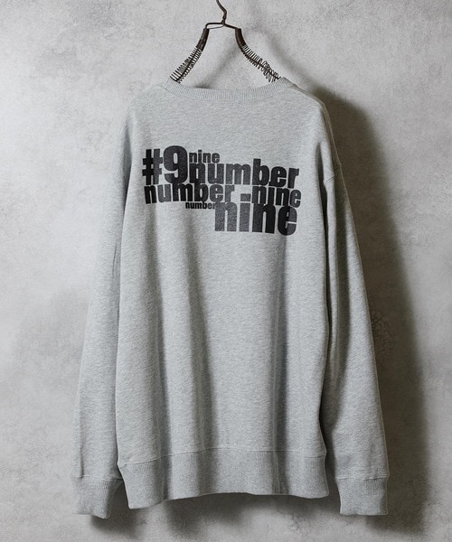 HAND PAINTED N(N) number nine PRINTED CLASSIC CREWNECK SWEATSHIRT 