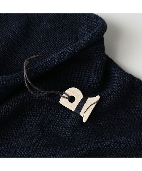 45R（フォーティファイブアール）の「ローゲージ超ガーゼのMベスト（インディゴ）（トップス・レディース・73-影色納戸・00-フリー）」の13枚目の写真