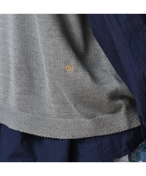 45R（フォーティファイブアール）の「ローゲージ超ガーゼのMベスト（トップス・レディース・05-ホワイトトップ/23-グレートップ/65-グレーカーキトップ/75-ダークネイビー・00-フリー）」の13枚目の写真