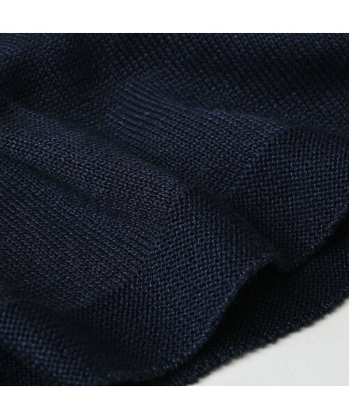 45R（フォーティファイブアール）の「ローゲージ超ガーゼのチュニック（インディゴ）（トップス・レディース・73-影色納戸・00-フリー）」の13枚目の写真