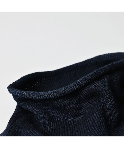 45R（フォーティファイブアール）の「ローゲージ超ガーゼのチュニック（インディゴ）（トップス・レディース・73-影色納戸・00-フリー）」の11枚目の写真