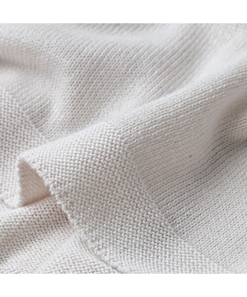 45R（フォーティファイブアール）の「ローゲージ超ガーゼのチュニック（トップス・レディース・05-ホワイトトップ/23-グレートップ/65-グレーカーキトップ/75-ダークネイビー・00-フリー）」の15枚目の写真