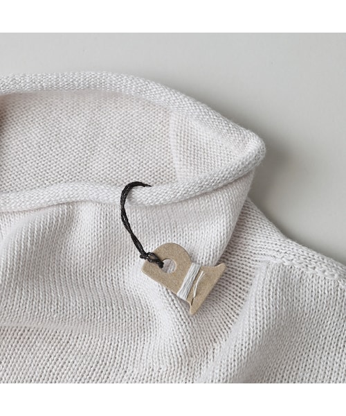 45R（フォーティファイブアール）の「ローゲージ超ガーゼのチュニック（トップス・レディース・05-ホワイトトップ/23-グレートップ/65-グレーカーキトップ/75-ダークネイビー・00-フリー）」の16枚目の写真