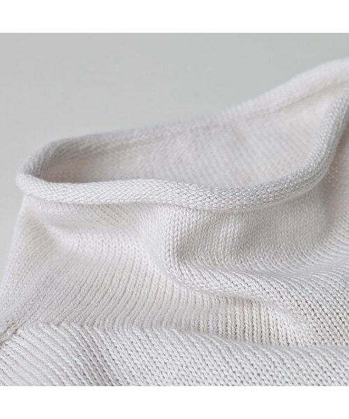 45R（フォーティファイブアール）の「ローゲージ超ガーゼのチュニック（トップス・レディース・05-ホワイトトップ/23-グレートップ/65-グレーカーキトップ/75-ダークネイビー・00-フリー）」の13枚目の写真