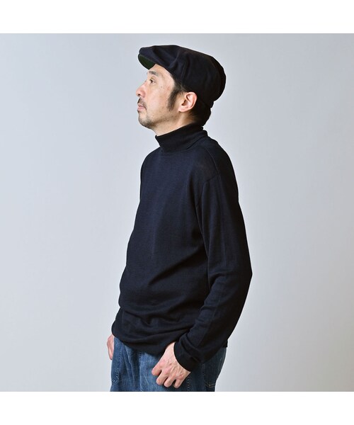 45R（フォーティファイブアール）の「ホール超ガーゼの908タートル（インディゴ）（トップス・レディース・73-影色納戸・00-XXS/01-XS/02-S/03-M/04-L）」の9枚目の写真