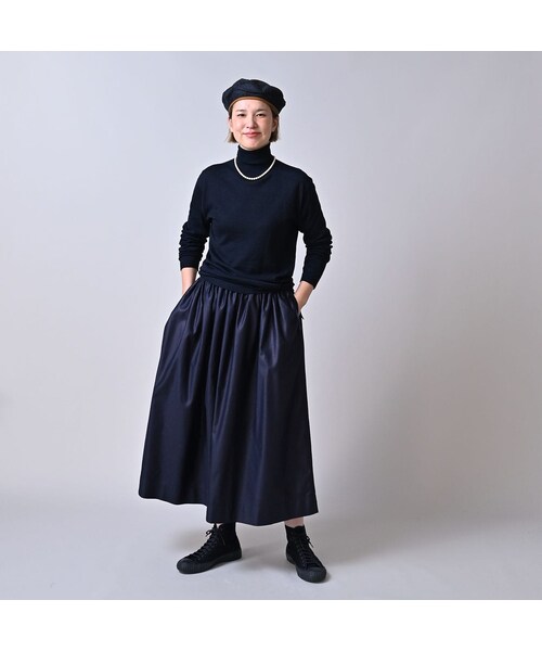 45R（フォーティファイブアール）の「ホール超ガーゼの908タートル（インディゴ）（トップス・レディース・73-影色納戸・00-XXS/01-XS/02-S/03-M/04-L）」の3枚目の写真