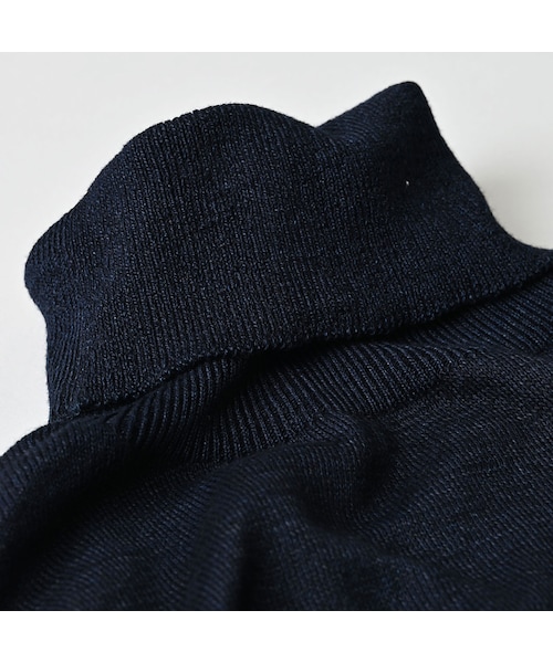 45R（フォーティファイブアール）の「ホール超ガーゼの908タートル（インディゴ）（トップス・レディース・73-影色納戸・00-XXS/01-XS/02-S/03-M/04-L）」の14枚目の写真