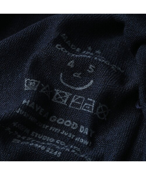 45R（フォーティファイブアール）の「ホール超ガーゼの908タートル（インディゴ）（トップス・レディース・73-影色納戸・00-XXS/01-XS/02-S/03-M/04-L）」の17枚目の写真