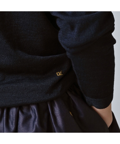 45R（フォーティファイブアール）の「ホール超ガーゼの908タートル（インディゴ）（トップス・レディース・73-影色納戸・00-XXS/01-XS/02-S/03-M/04-L）」の13枚目の写真