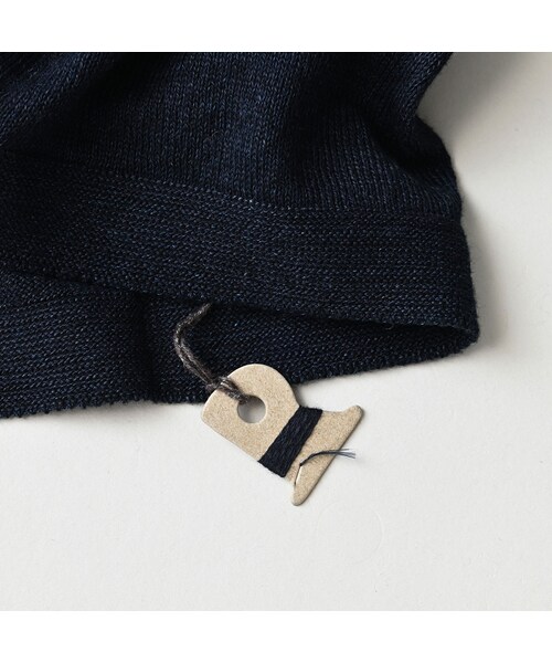 45R（フォーティファイブアール）の「ホール超ガーゼの908タートル（インディゴ）（トップス・レディース・73-影色納戸・00-XXS/01-XS/02-S/03-M/04-L）」の18枚目の写真