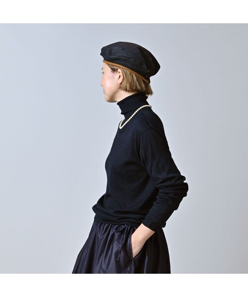 45R（フォーティファイブアール）の「ホール超ガーゼの908タートル（インディゴ）（トップス・レディース・73-影色納戸・00-XXS/01-XS/02-S/03-M/04-L）」の6枚目の写真