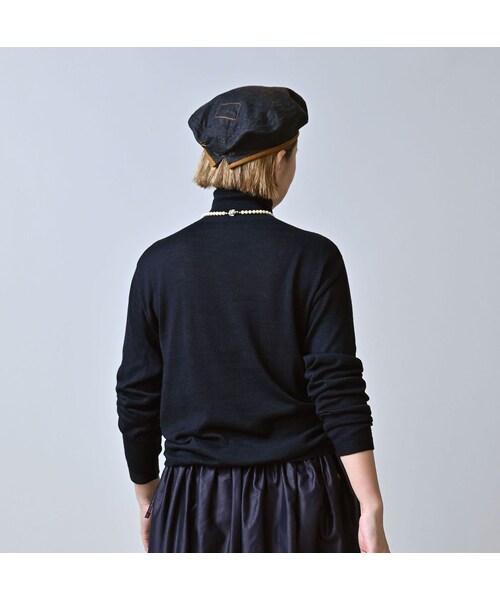 45R（フォーティファイブアール）の「ホール超ガーゼの908タートル（インディゴ）（トップス・レディース・73-影色納戸・00-XXS/01-XS/02-S/03-M/04-L）」の7枚目の写真