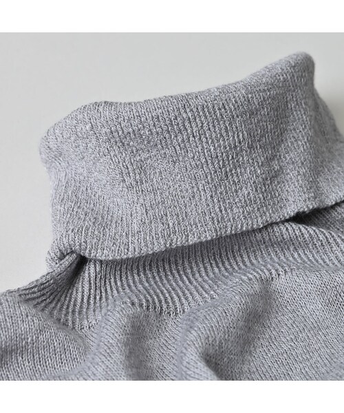 45R（フォーティファイブアール）の「ホール超ガーゼの908タートル（トップス・レディース・05-ホワイトトップ/23-グレートップ/65-グレーカーキトップ/75-ダークネイビー・00-XXS/01-XS/02-S/03-M/04-L）」の17枚目の写真