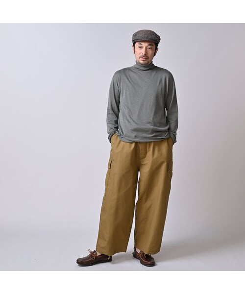 45R（フォーティファイブアール）の「ホール超ガーゼの908タートル（トップス・レディース・05-ホワイトトップ/23-グレートップ/65-グレーカーキトップ/75-ダークネイビー・00-XXS/01-XS/02-S/03-M/04-L）」の7枚目の写真