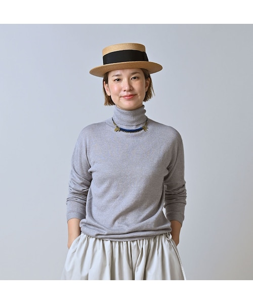 45R（フォーティファイブアール）の「ホール超ガーゼの908タートル（トップス・レディース・05-ホワイトトップ/23-グレートップ/65-グレーカーキトップ/75-ダークネイビー・00-XXS/01-XS/02-S/03-M/04-L）」の8枚目の写真