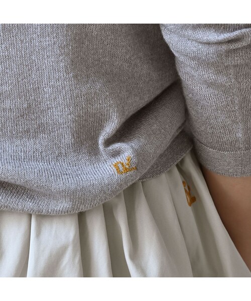 45R（フォーティファイブアール）の「ホール超ガーゼの908タートル（トップス・レディース・05-ホワイトトップ/23-グレートップ/65-グレーカーキトップ/75-ダークネイビー・00-XXS/01-XS/02-S/03-M/04-L）」の16枚目の写真